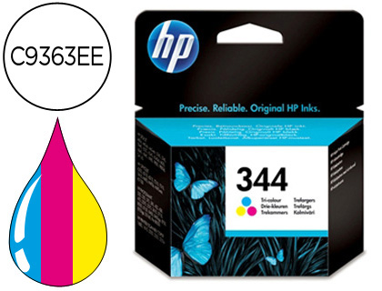 INK-JET HP DJ6540 6620 5740 57 45 5940 6840 6540 6940 9800 D4160 PHOTOSMART470 2575 325 370PSC2350 N.344 TRICOLOR 14ML