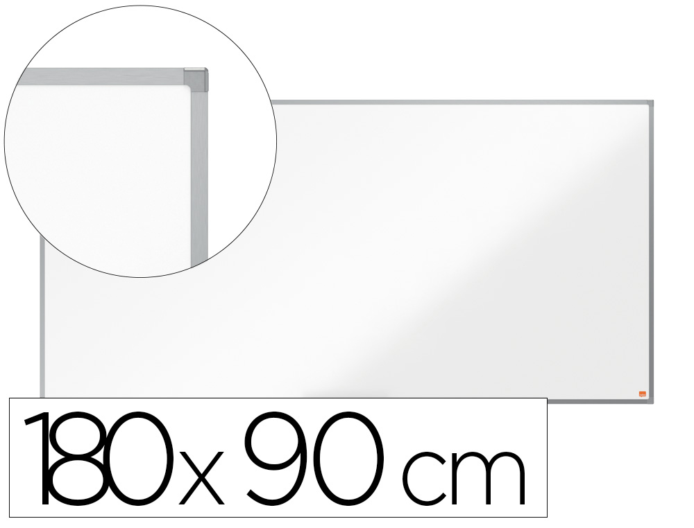 PIZARRA BLANCA NOBO ESSENCE ACERO LACADO 1800X900 MM